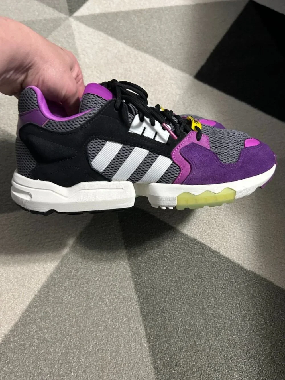 Adidas X Ninja ZX Torsion 'Time In-Glory Purple' Mesh/Suede Sneakers Men's 10.5